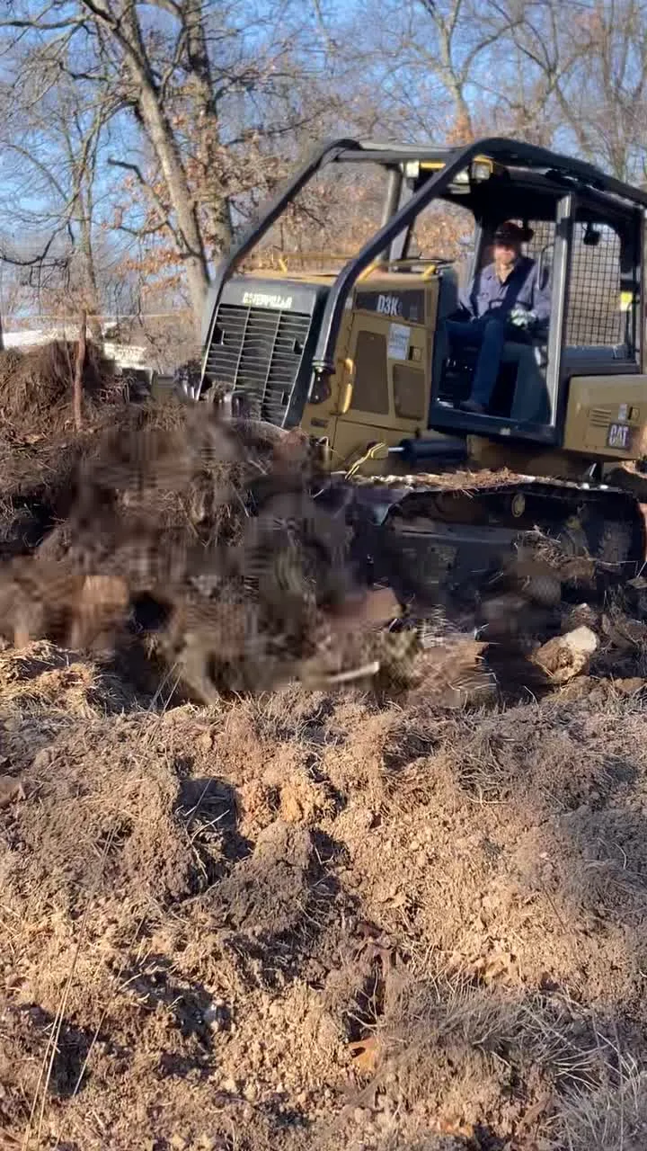 Heavy equipment working at Paradise Cove RV Park