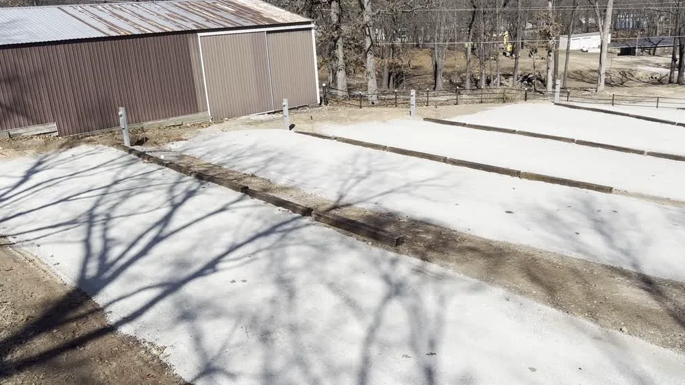 Paradise Cove RV Park during snow conditions