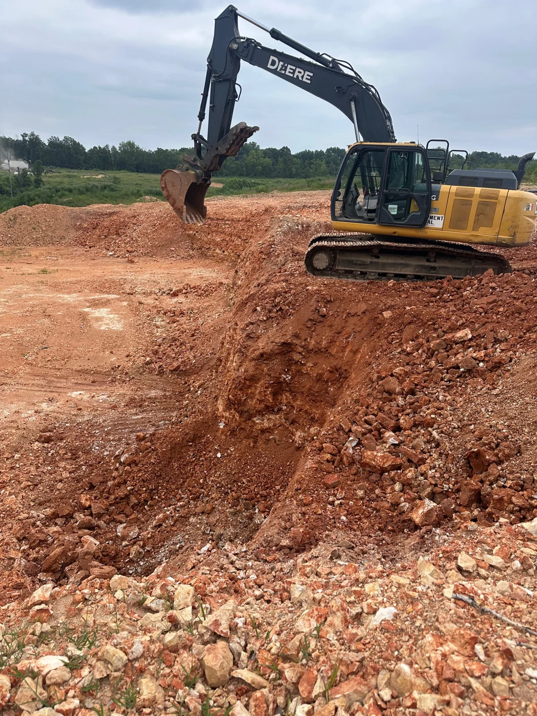Rafter E excavator working on site preparation