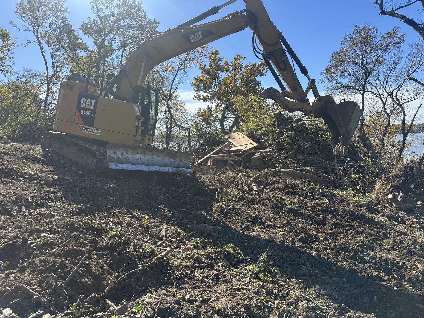 Smith Property land clearing project in Grove Oklahoma